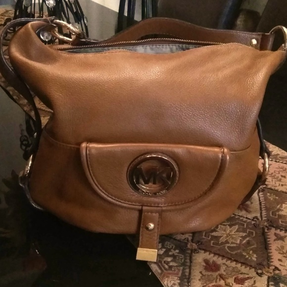 MICHAEL Michael Kors Bags Authentic Genuine Leather Brown Michael